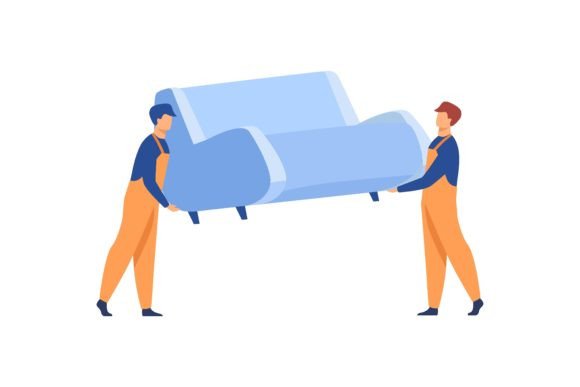 Download Moving to New Apartment Concept. Men in - Art Collection