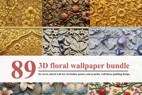 Download 3D Floral Wallpaper for Decor Wall Art - Art Collection
