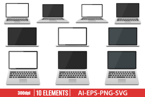 Download Laptop Device Clipart Set - Art Collection