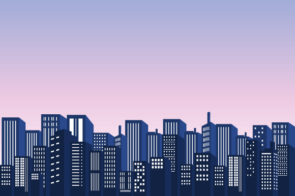 Download Silhouette of Apartment Building in City - Art Collection