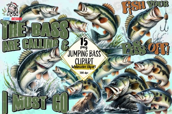Download Jumping Bass Clipart PNG Graphics - Art Collection