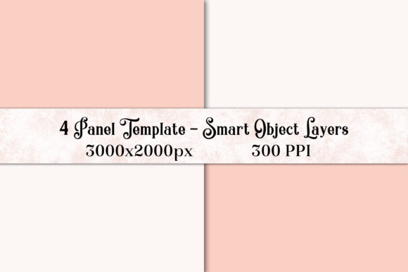 Download 4 Panel PS Template with Smart Objects - Art Collection
