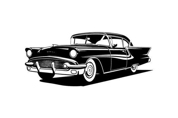 Download Retro Car Silhouette, Classic Automobile - Classic Collection