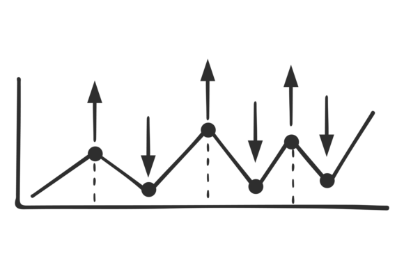 Download Statistical Linear Diagram with Up and D - Premium Resources
