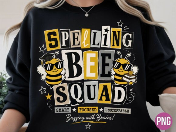 Download Spelling Bee Squad Smart Bee PNG Shirt - Art Collection
