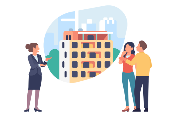 Download Real Estate Agent Showing Apartment Buil - Art Collection
