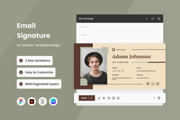 Download Art Director - Email Signature Template - Art Collection