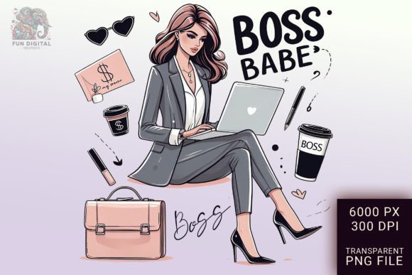 Download Girl Boss Entrepreneur Businesswoman Art - Art Collection