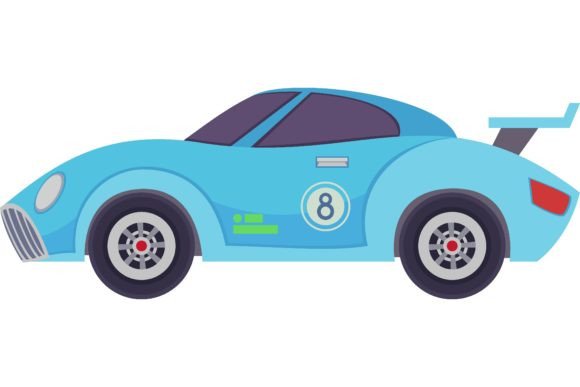 Download Side View of Race Car Vector. Automobile - Premium Resources