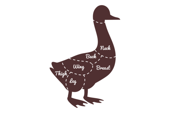 Download Goose Cut Diagram. Bird Meat Butcher Ill - Premium Resources