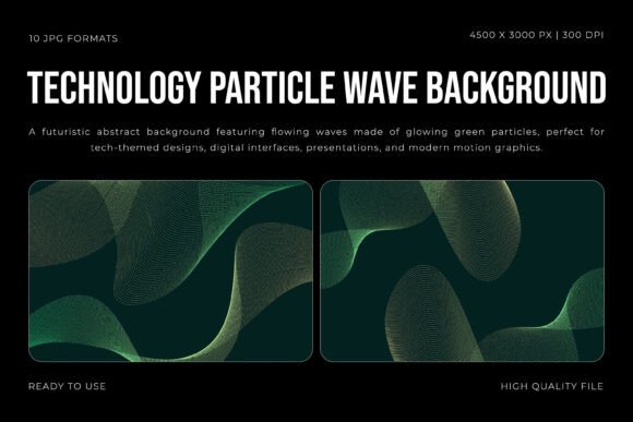 Download Technology Particle Wave Background - Art Collection