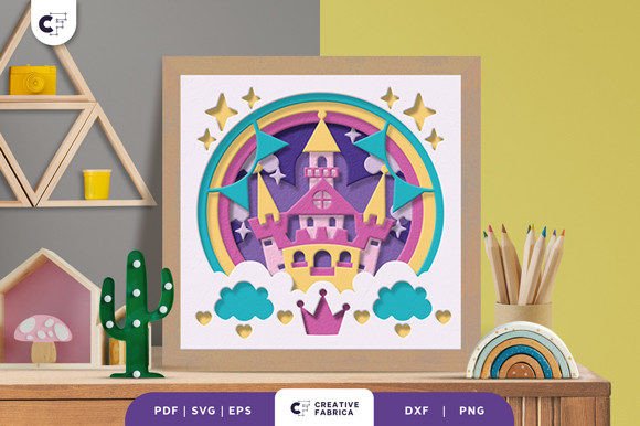 Download Colorful Classical Castle 3D Shadow Box - Classic Collection