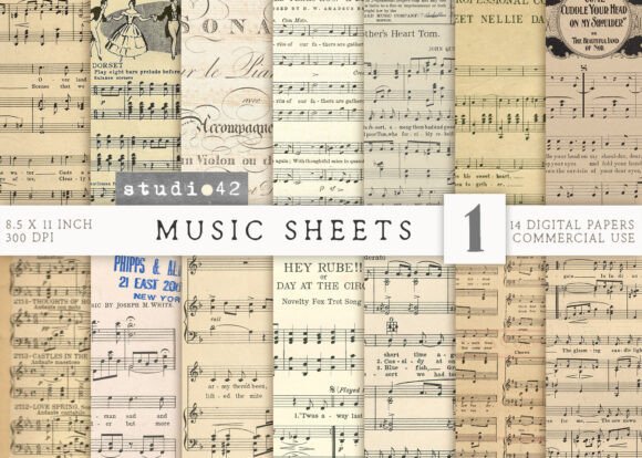 Download Vintage Music Sheets, Classical Music - Classic Collection