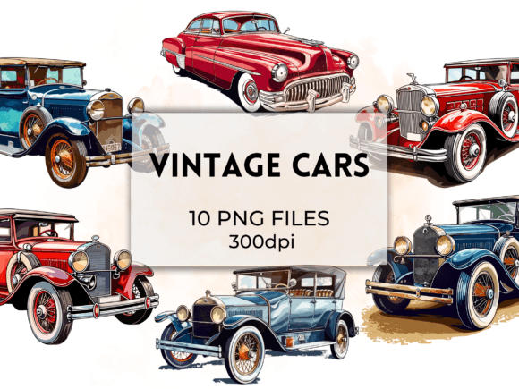 Download Vintage Car, Retro Vehicle Clipart - Art Collection